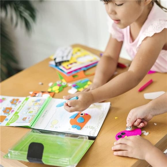 On the Go Felt Friends Craft Activity Set With 188 Felt Stickers -Arts And Craft - Picture 5 of 6